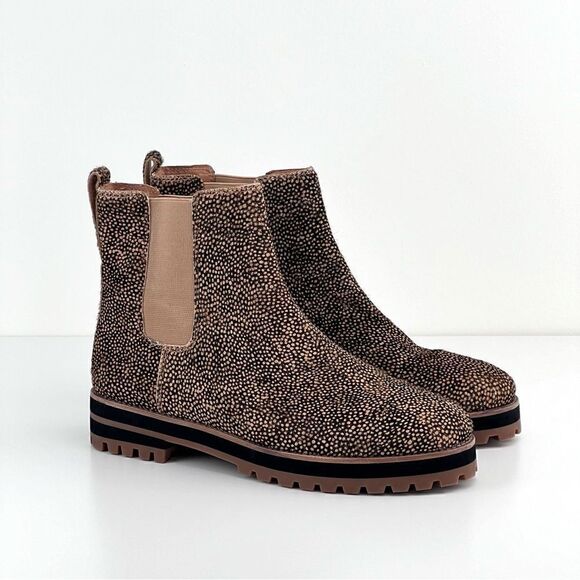 NWT Madewell the Ivy Chelsea boot mini dot ankle boots calf hair size 9.5 - Picture 3 of 13
